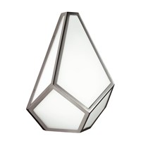 Diamond Opal Glass Wall Light Metal Frame