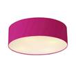 Dar Paolo 3Lt 500mm Flush With Silk Shade in Hot Pink