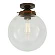 Mullan Lighting Riad 25cm Globe Ceiling Fitting in Antique Brass