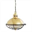 Mullan Lighting Marlow Cage Lamp Industrial Factory Light in Polished Brass