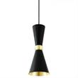 Mullan Lighting Cairo Contemporary Pendant with Conical Design in  Black
