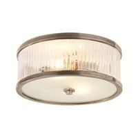 Randolph Large Round Frosted Glass Flush Mount