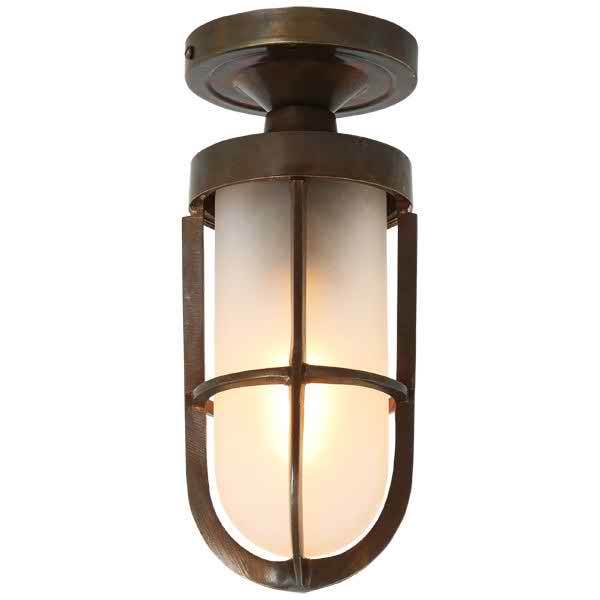 Mullan Lighting Oregon A Frosted Glass Ceiling Light IP65