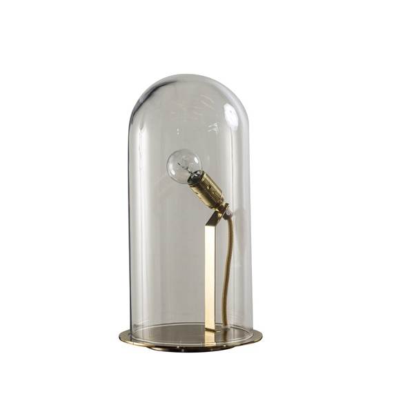 EBB & FLOW Speak Up! 18cm Table Lamp Brass Base with Mouthblown Glass