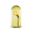 EBB & FLOW Speak Up! 23cm Table Lamp Brass Base with Mouthblown Glass in Olive