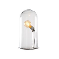 Speak Up! 23cm Table Lamp Silver Base Mouthblown Glass