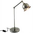 Mullan Lighting Dale Industrial Table Lamp in Antique Silver