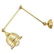Mullan Lighting Dale Poster Wall Light with Swivel Arm in Polished Brass