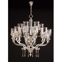 Gallery 18-Light Crystal Glass Chandelier Glass Shade