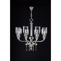 Gallery 8-Light Crystal Glass Chandelier Glass Shade