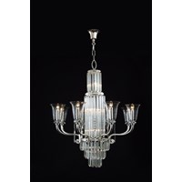 Gallery 15-Light Crystal Glass Chandelier Glass Shade