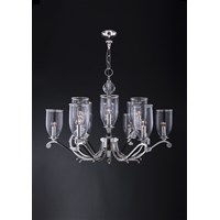 Gallery 12-Light Crystal Chandelier Glass Shade