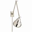 Visual Comfort French Library Double Arm Wall Lamp in Polished Nickel
