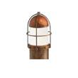 Il Fanale Garden White Glass Exterior Floor Light Post with Grid in Mini
