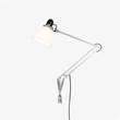 Anglepoise Type 1228 Adjustable Wall Mounted Lamp with Spring in Daffodil Yellow in Ice White