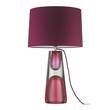 Heathfield & Co Narcise Table Lamp with Mirrored Drop Effect in Fuchsia