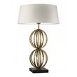 Heathfield & Co Rollo Table Lamp Including Shade in Antique Gold