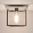 Astro Box Ceiling light in Polished Nickel