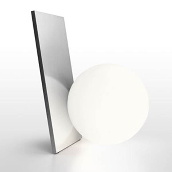 Flos Extra T Aluminium LED Table Lamp with Hand-Blown Opal Glass Diffuser