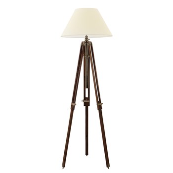 Large Floor Lamp Brown Including Shade