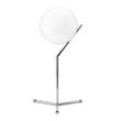 Flos IC T1 High LED Table Lamp with Blown Glass Opal Diffuser in Chrome