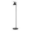 Flos Captain Flint Adjustable LED Floor Lamp with Marble Base in Anthracite/Black Marble