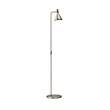 Nordlux Float Floor Lamp with Exclusive FSC Certified Oiled Walnut Top in Brushed Steel