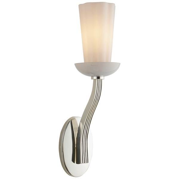 Visual Comfort All Aglow White Glass Wall Light