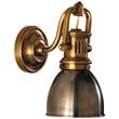 Visual Comfort Yoke Suspended Wall Light in Antique Brass & Antique Nickel