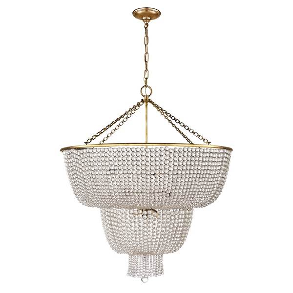 Visual Comfort Jacqueline Clear Glass Two-Tier Pendant