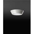 Vibia Plus Small Symmetrical White Ceiling Lamp with Methacrylate Diffuser in Non-Regulable