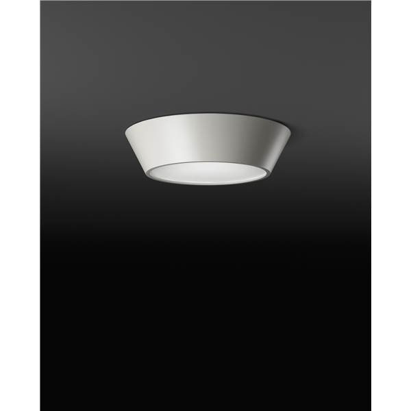 Vibia Plus Small Symmetrical White Ceiling Lamp with Methacrylate Diffuser