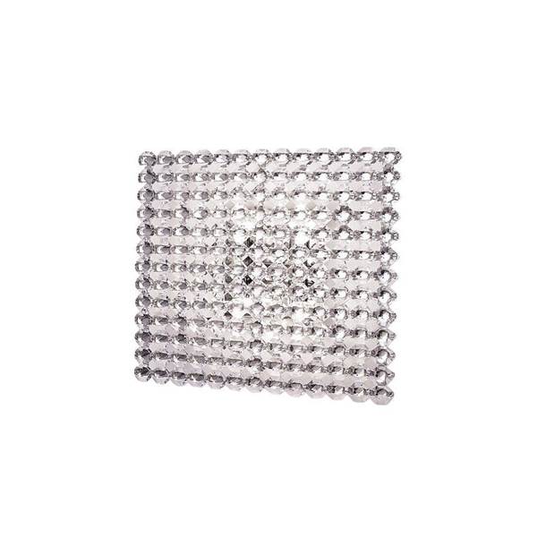 Marchetti Topazio AP 12x12 Wall Lamp Nickel with Octagonal Crystals