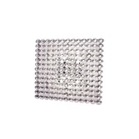 Topazio AP 60x60 4-Light Wall Lamp Nickel Octagonal Crystals