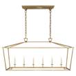 Visual Comfort Darlana Linear Pendant in Antique Burnished Brass