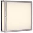 Visual Comfort Mercer White Glass Square Box Light in Chrome