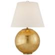 Visual Comfort Morton Table Lamp with Linen Shade in Gild