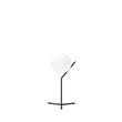 Flos IC T1 High LED Table Lamp with Blown Glass Opal Diffuser in Black