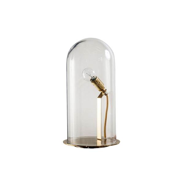 EBB & FLOW Speak Up! 23cm Table Lamp Brass Base with Mouthblown Glass