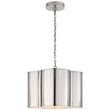 Visual Comfort Basil Small Pendant with Acrylic Diffuser in Polished Nickel