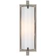 Visual Comfort Calliope Small Wall Light with White Glass in Polished Nickel