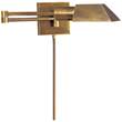 Visual Comfort Studio Swing Arm LED Wall Light in Hand-Rubbed Antique Brass