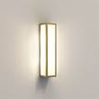 Astro Salerno Exterior Wall Light with Opal Glass in Natural Brass