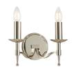 Interiors 1900 Stanford Twin Wall Light in Nickel