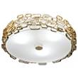Terzani Glamour LED Ceiling Light in Gold Plated