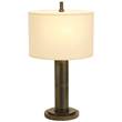 Visual Comfort Longacre Small Table Lamp with Natural Paper Shade in Bronze