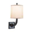 Visual Comfort Petal Wall Light with Silk Shade in Bronze