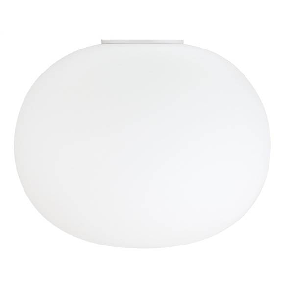 Flos Glo-Ball Ceiling 2 Flush Mounted with Flashed Opaline Glass