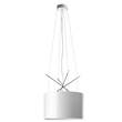 Flos Ray S Plated Metal Pendant with Aluminium Diffuser in White