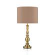 Dar Madrid Turned Table Lamp in Antique Brass